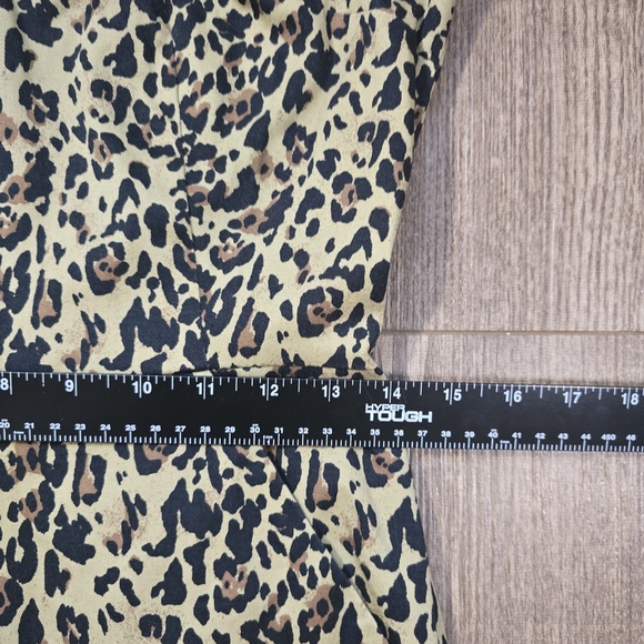 J.CREW  Dress Women 4T Leopard Animal Print Pencil Career Cotton Luxury Workware - Picture 7 of 8